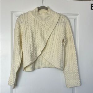 Cream Cable Knit Sweater